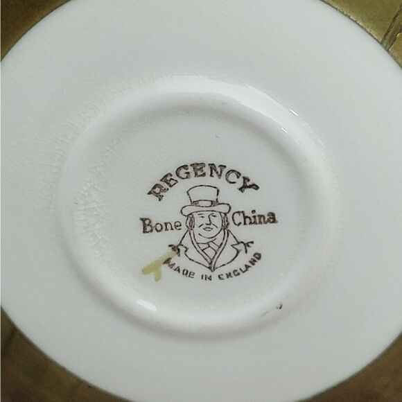 Brass Bone China Plate Wall Hanging - Picture 5 of 9